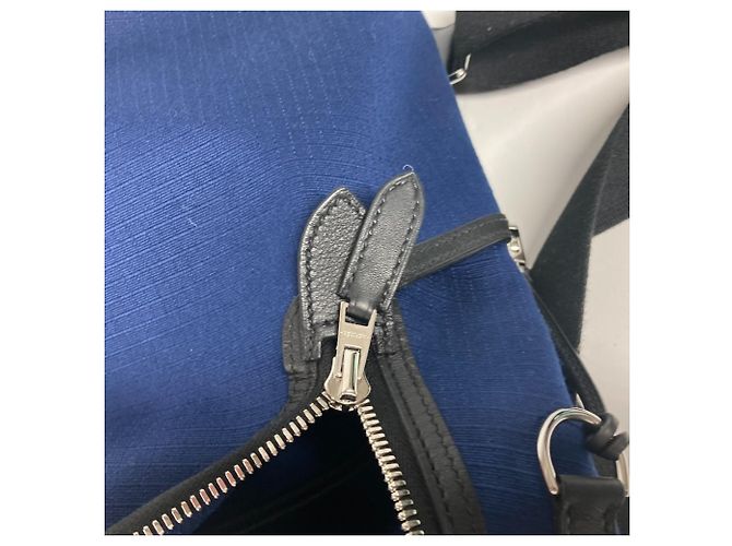 Hermès Zaino Hermes H Sac Addo All Back Nero Blu - vista 14