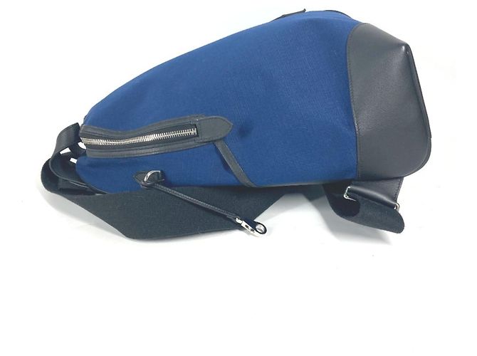 Hermès Zaino Hermes H Sac Addo All Back Nero Blu - vista 3
