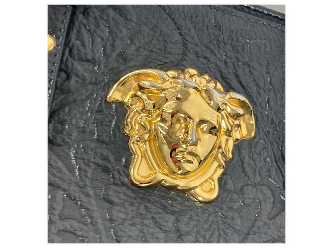 Versace Medusa Leder Tote Bag Schwarz - Ansicht 6