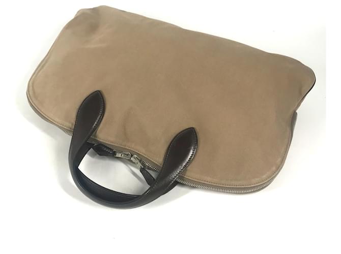 Hermès Hermes Edit 42 Tragetasche Beige Dunkelbraun - Ansicht 2