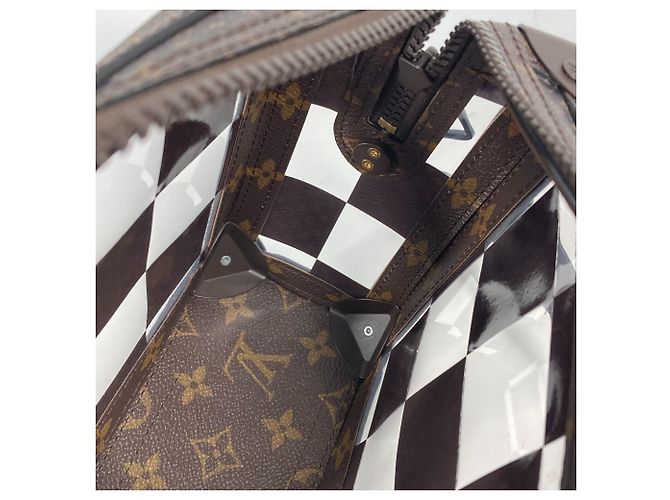 Louis Vuitton Monogram Chess Soft Trunk Pochette Clutch Bag Braun - Ansicht 10