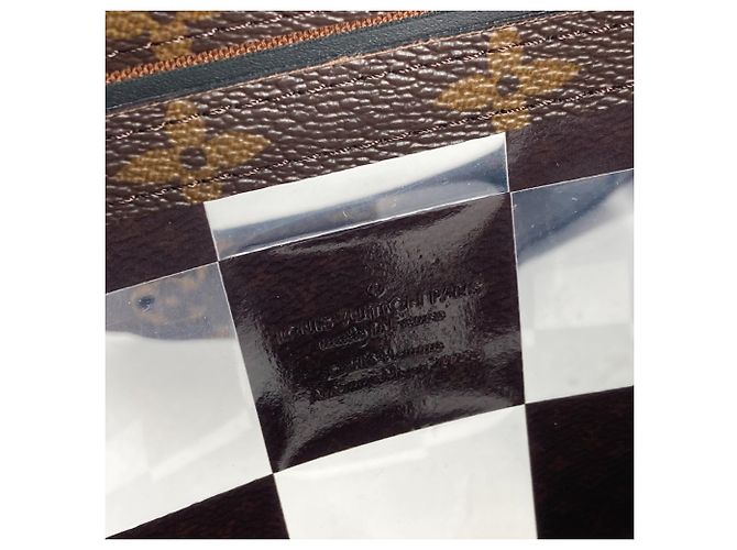 Louis Vuitton Monogram Chess Soft Trunk Pochette Clutch Bag Braun - Ansicht 11
