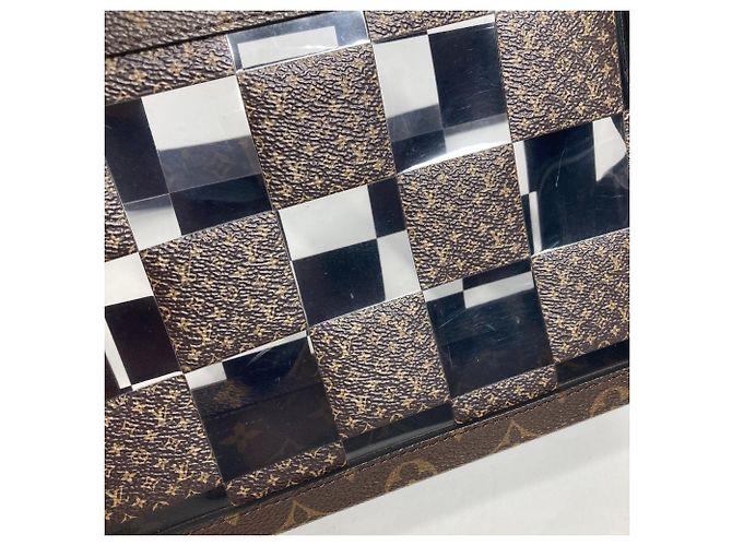 Louis Vuitton Monogram Chess Soft Trunk Pochette Clutch Bag Braun - Ansicht 13