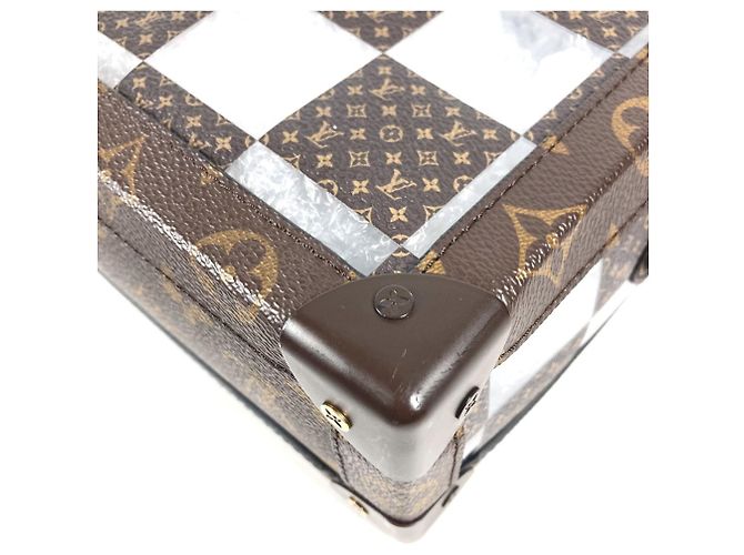 Louis Vuitton Monogram Chess Soft Trunk Pochette Clutch Bag Braun - Ansicht 5