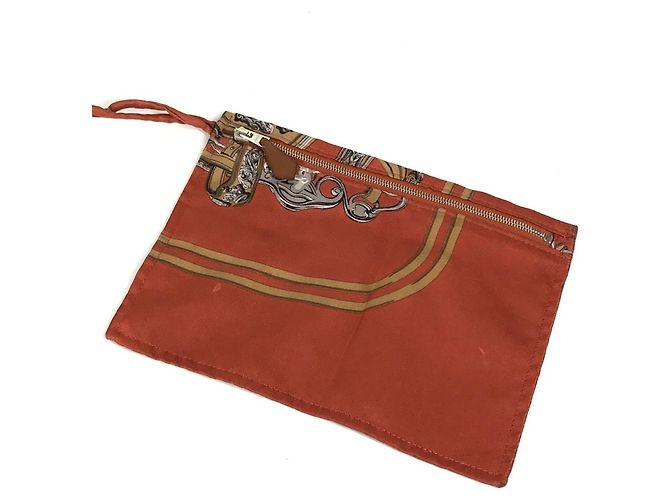 Hermès Borsa a Spalla Hermes Silky City PM Arancione - vista 13