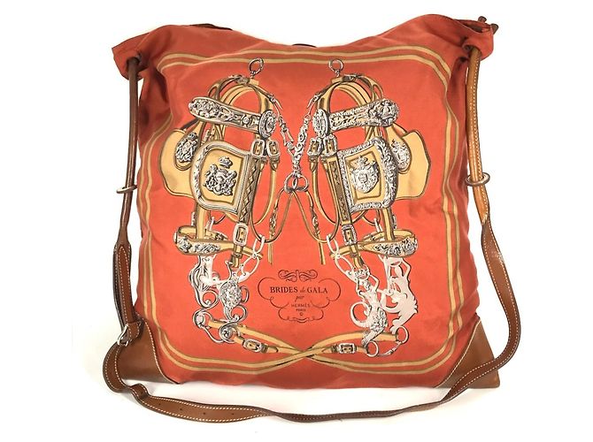 Hermès Borsa a Spalla Hermes Silky City PM Arancione - vista 2