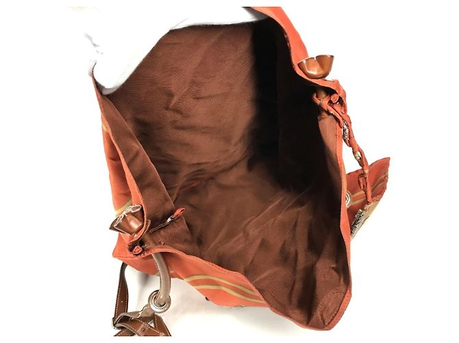 Hermès Borsa a Spalla Hermes Silky City PM Arancione - vista 5