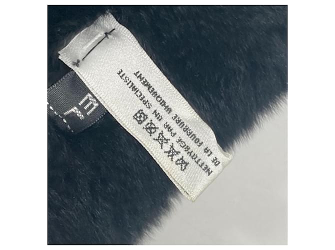 CHANEL Dekacoco CC Coco Mark Tippet Scarf da Donna Nero Bianco - vista 11