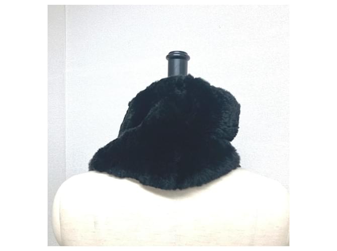 CHANEL Dekacoco CC Coco Mark Tippet Scarf da Donna Nero Bianco - vista 2