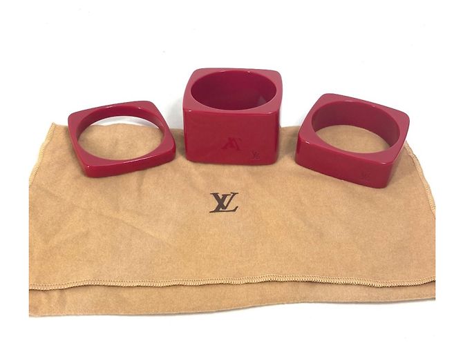 Louis Vuitton Armband Charm aus rotem Kunststoff - Ansicht 10