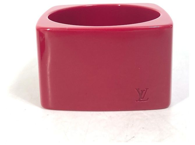 Louis Vuitton Armband Charm aus rotem Kunststoff - Ansicht 5