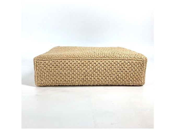 Borsa a tracolla in rafia Loewe Marrone Beige - vista 4