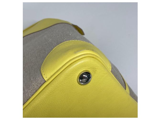 Hermès Borsa Tote HERMES Boston Bolide 45 Beige Giallo - vista 10