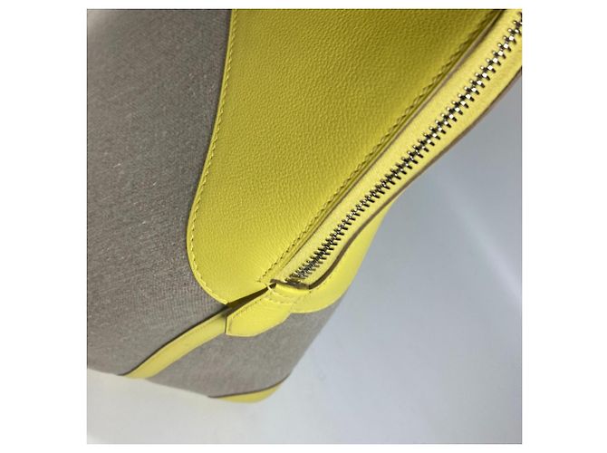 Hermès Borsa Tote HERMES Boston Bolide 45 Beige Giallo - vista 7