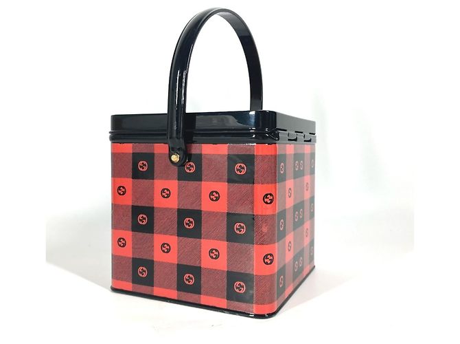 Gucci 634132 Borsa Vanity Box Nero Rosso - vista 2