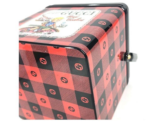 Gucci 634132 Borsa Vanity Box Nero Rosso - vista 6