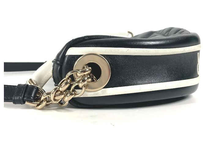 Borsa Hobo Christian Dior Cannage Vibe Nero Bianco - vista 3