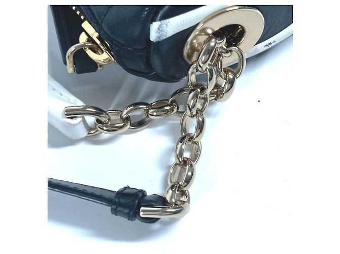 Borsa Hobo Christian Dior Cannage Vibe Nero Bianco - vista 6