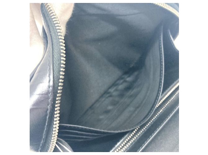 Clutch in pelle nera Burberry Nero - vista 11