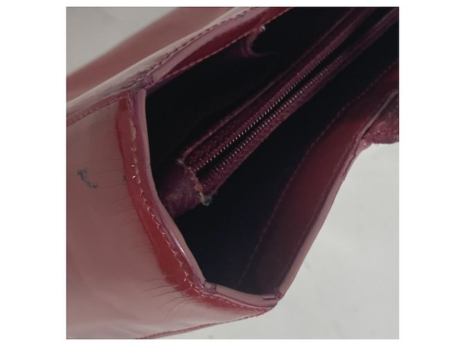 Borsa a Spalla Chanel CC Coco Mark Rossa Rosso - vista 11