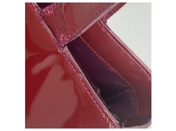 Borsa a Spalla Chanel CC Coco Mark Rossa Rosso - vista 12