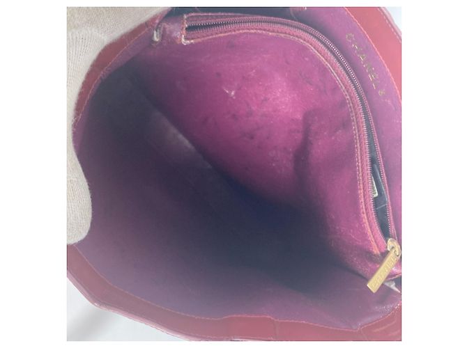 Borsa a Spalla Chanel CC Coco Mark Rossa Rosso - vista 13