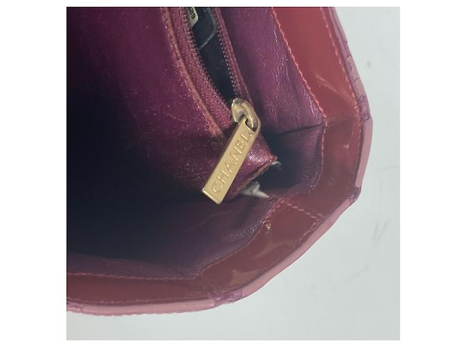 Borsa a Spalla Chanel CC Coco Mark Rossa Rosso - vista 14
