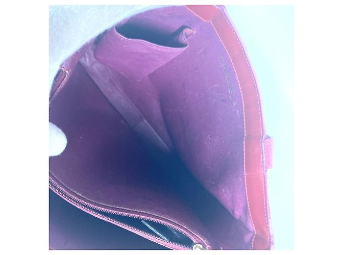 Borsa a Spalla Chanel CC Coco Mark Rossa Rosso - vista 15
