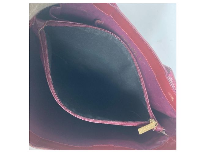 Borsa a Spalla Chanel CC Coco Mark Rossa Rosso - vista 17