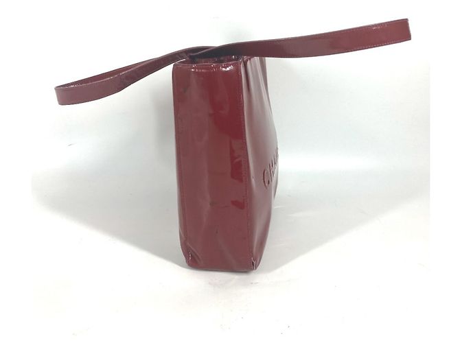 Borsa a Spalla Chanel CC Coco Mark Rossa Rosso - vista 3