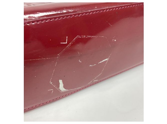 Borsa a Spalla Chanel CC Coco Mark Rossa Rosso - vista 6