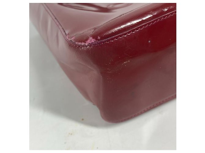 Borsa a Spalla Chanel CC Coco Mark Rossa Rosso - vista 7
