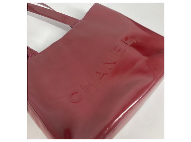 Borsa a Spalla Chanel CC Coco Mark Rossa Rosso - vista 8