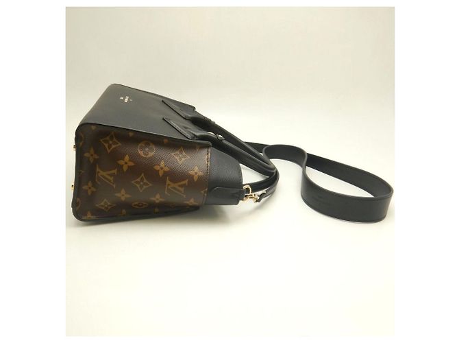 Borsa Louis Vuitton Monogram On My Side PM Marrone Nero - vista 6