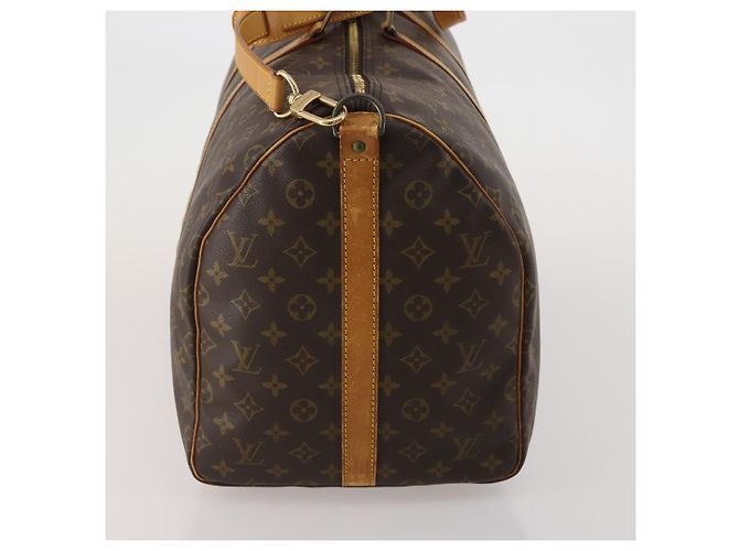 Louis Vuitton Keepall Bandoulière Canvas 60 Marrone - vista 4
