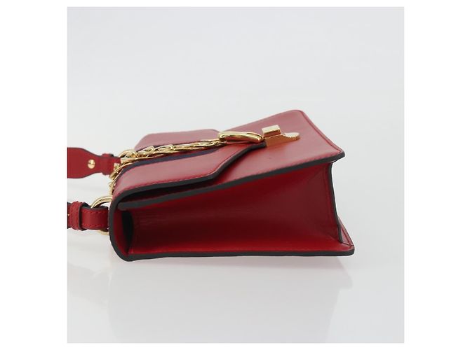 Gucci Sylvie Leather Small Rosso - vista 4