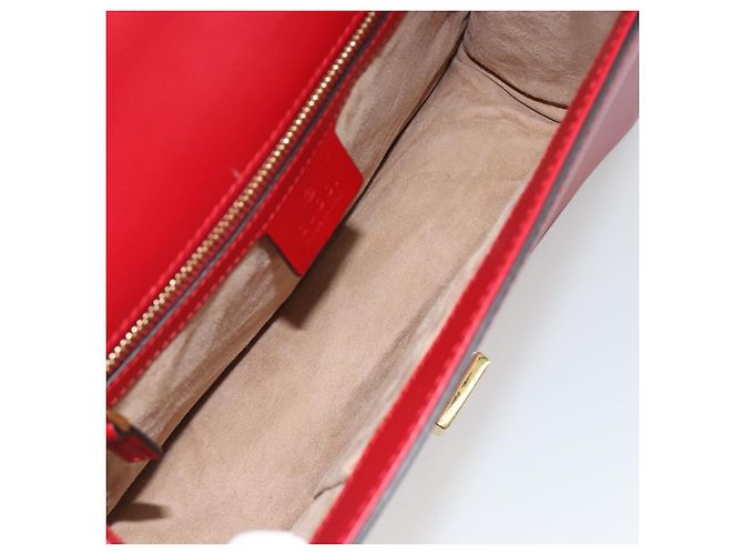 Gucci Sylvie Leather Small Rosso - vista 5
