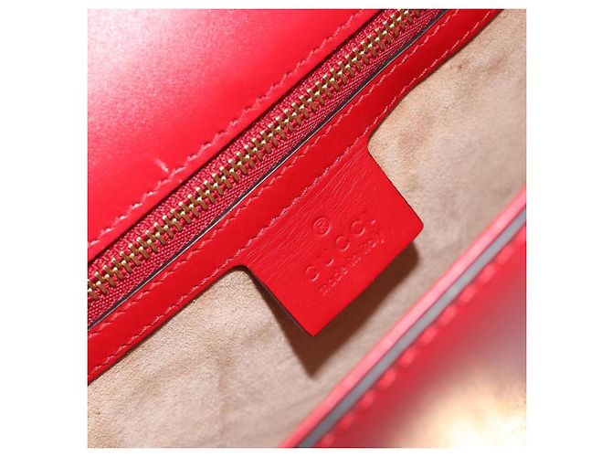 Gucci Sylvie Leather Small Rosso - vista 6