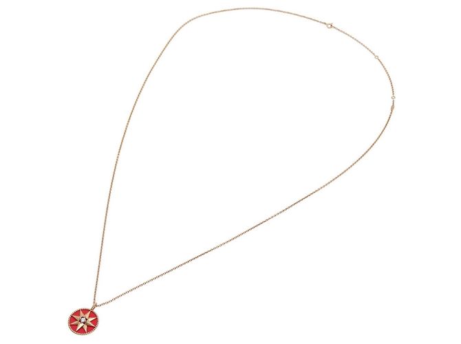 Collana Christian Dior Dior Rose des Vents Rosso D'oro - vista 3
