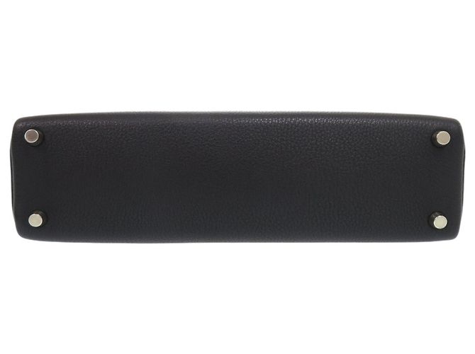 Hermès Borsa a tracolla Hermes in pelle di capra nera Nero - vista 6
