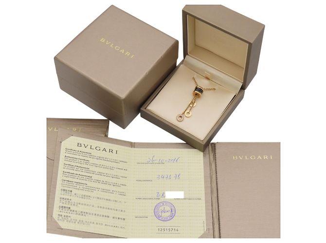 Bulgari Collar Bvlgari B.Zero1 Element Negro Dorado - vista 2