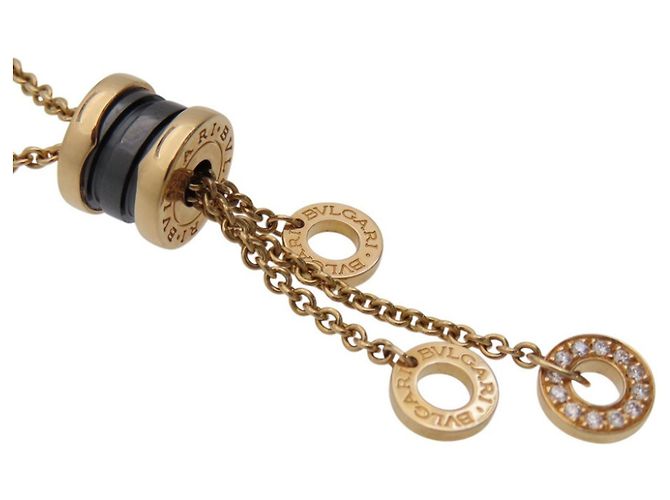 Bulgari Collar Bvlgari B.Zero1 Element Negro Dorado - vista 6