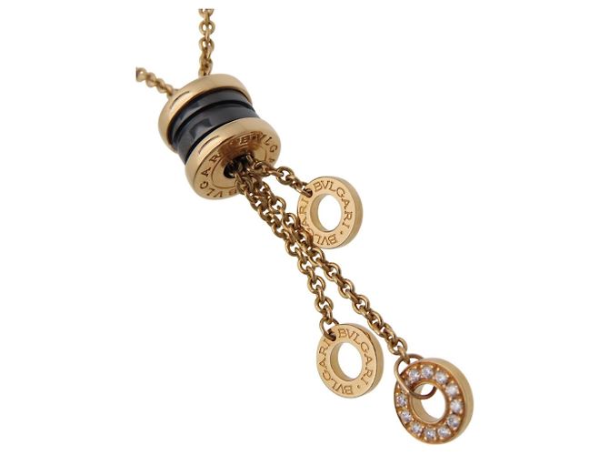 Bulgari Collar Bvlgari B.Zero1 Element Negro Dorado - vista 8