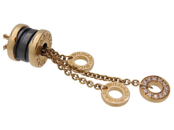 Bulgari Collar Bvlgari B.Zero1 Element Negro Dorado - vista 9