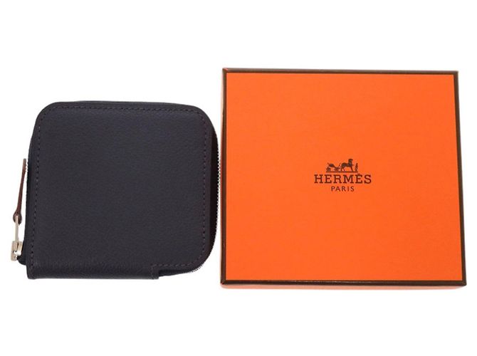 Monedero Azap en piel Epsom Hermès Azul - vista 2