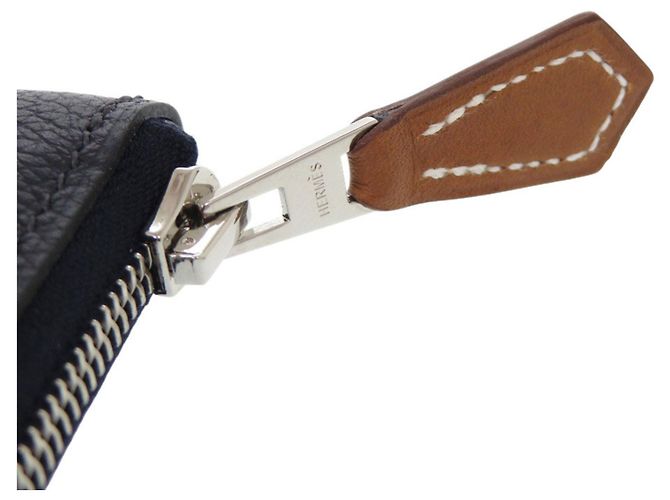 Monedero Azap en piel Epsom Hermès Azul - vista 8