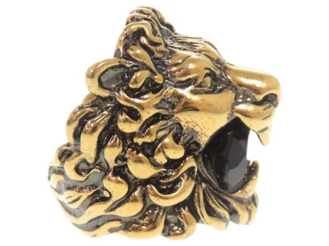 Gucci Lion Head Gold Band Ring Ring Golden - Ansicht 5