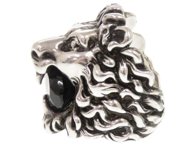 Gucci Lion Head Silver Band Ring Ring Silber - Ansicht 2