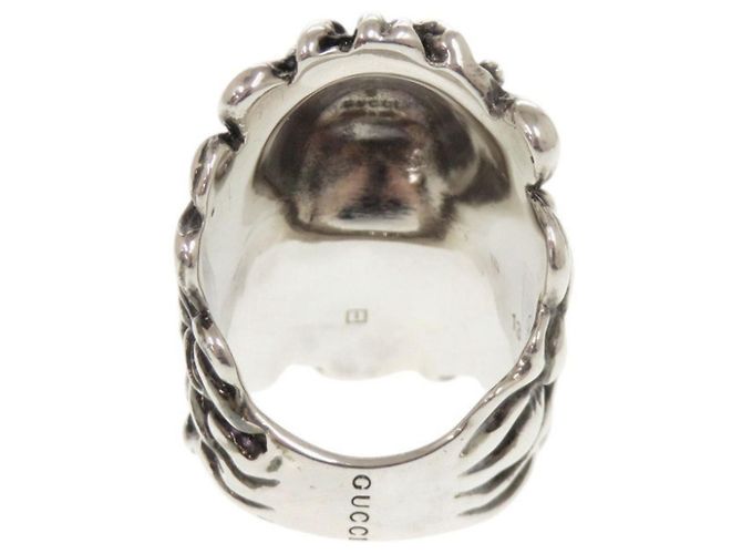 Gucci Lion Head Silver Band Ring Ring Silber - Ansicht 3