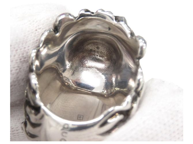 Gucci Lion Head Silver Band Ring Ring Silber - Ansicht 6